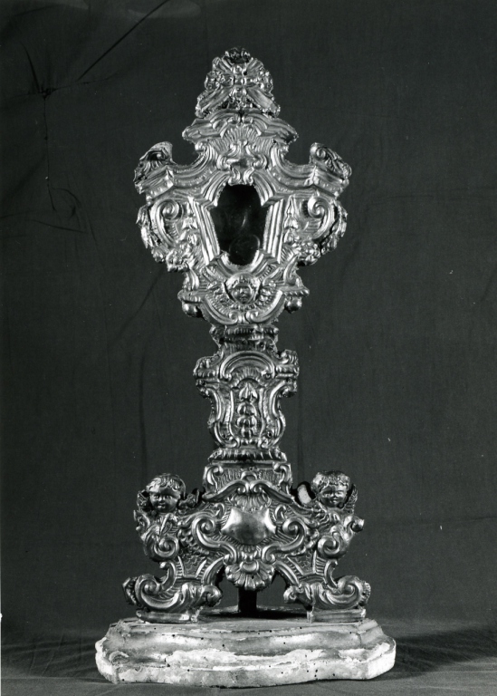 reliquiario - a ostensorio - ambito laziale (sec. XVIII)