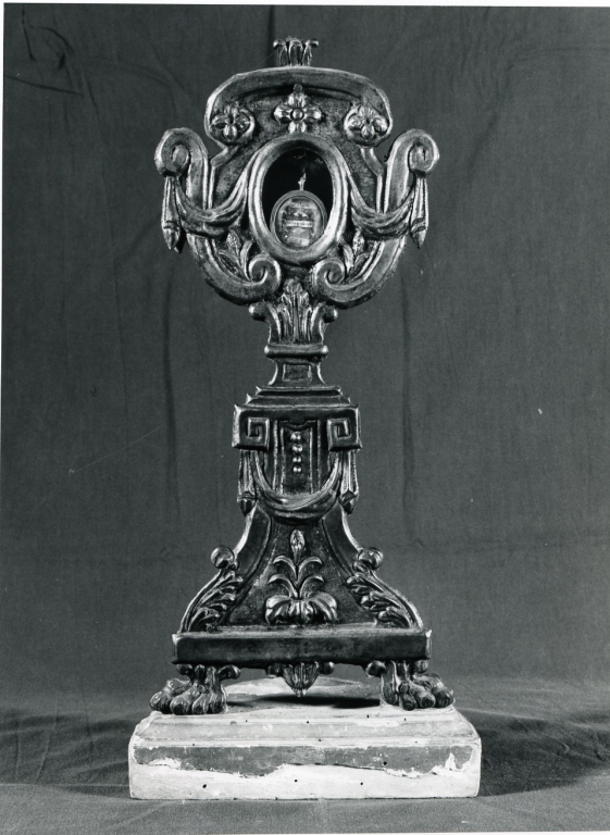 reliquiario - a ostensorio - ambito laziale (seconda metà sec. XVIII)