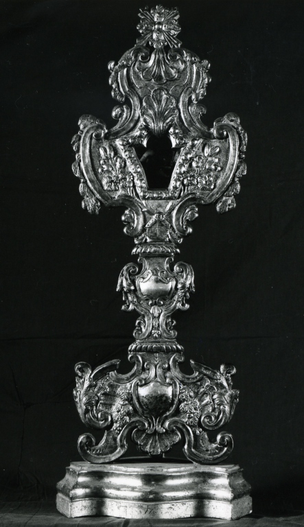 reliquiario - a ostensorio - ambito laziale (sec. XVIII)