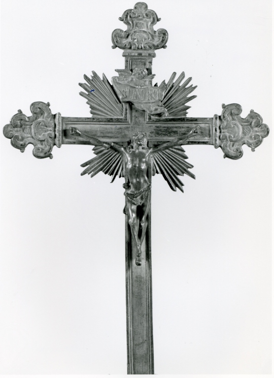 Cristo crocifisso (croce d'altare) - ambito romano (seconda metà sec. XVIII)