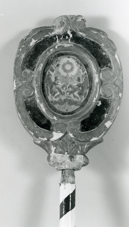 mazza processionale - ambito romano (seconda metà sec. XVIII)