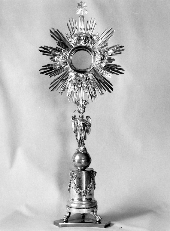 ostensorio - a raggiera - ambito napoletano (sec. XIX)