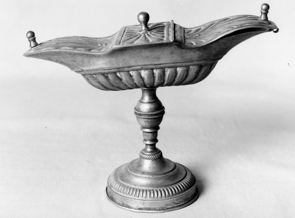 navicella portaincenso - ambito laziale (seconda metà sec. XIX)