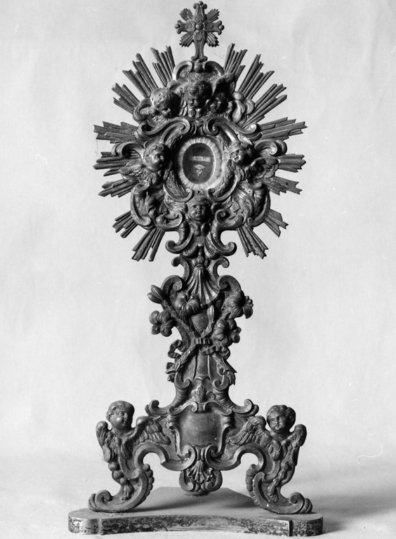 reliquiario - a ostensorio - ambito romano (sec. XVIII)