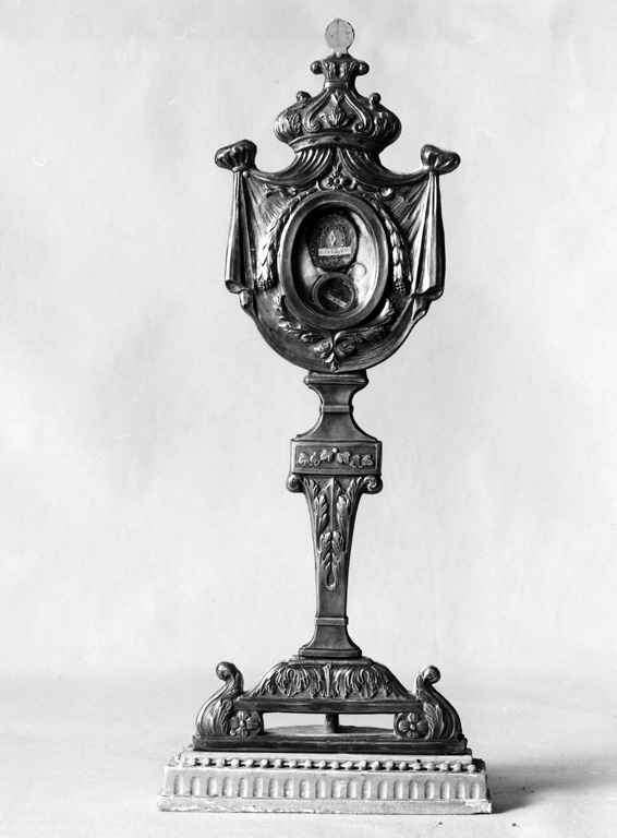 reliquiario - a ostensorio - ambito romano (sec. XX)