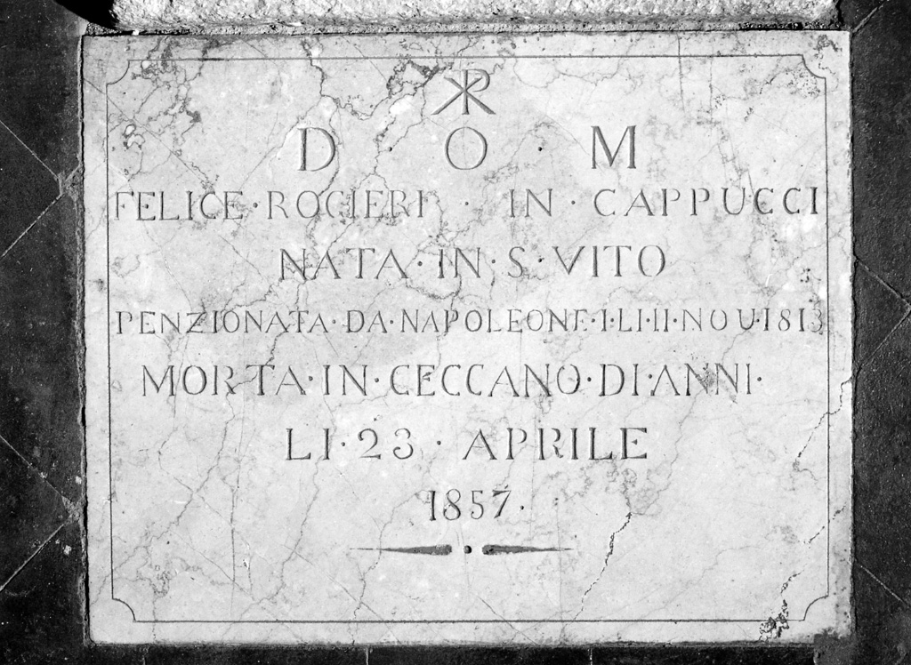 lapide - ambito laziale (sec. XIX)