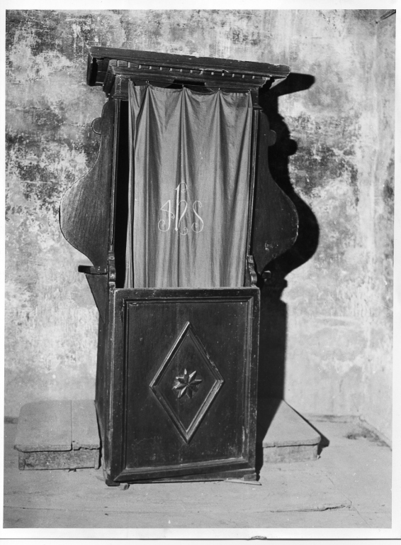 confessionale - manifattura laziale (sec. XVIII)