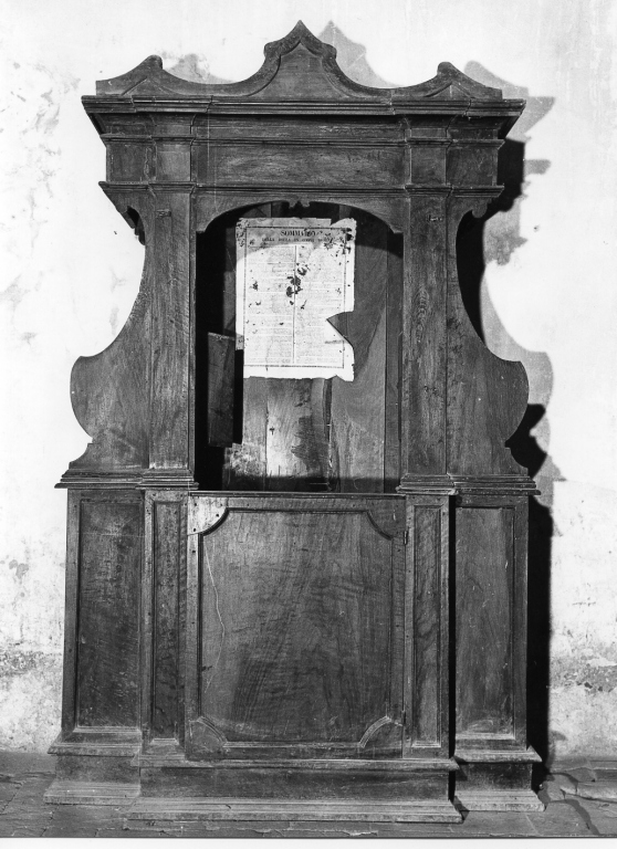 confessionale - ambito laziale (sec. XVIII)