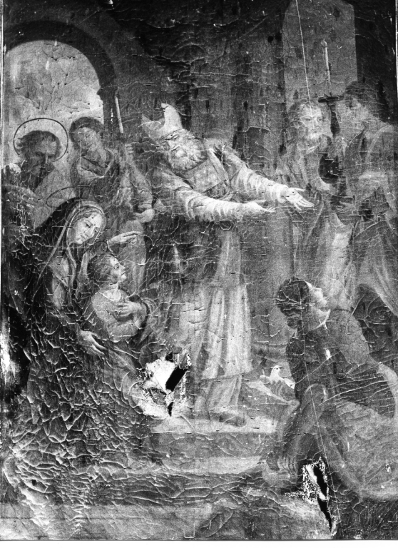 presentazione di Gesù al tempio (dipinto) - ambito laziale (sec. XVIII)