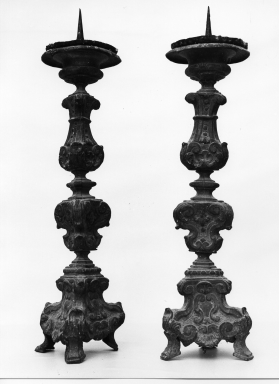 candeliere, serie - ambito laziale (sec. XVIII)