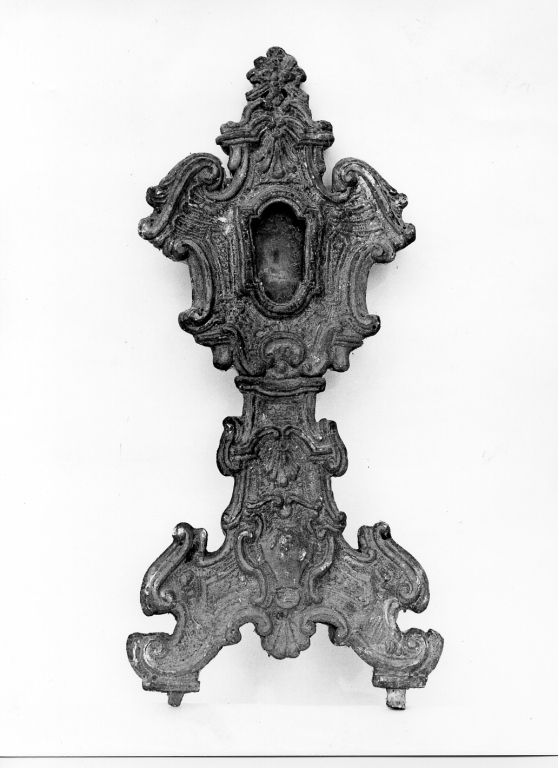 reliquiario - a ostensorio - manifattura laziale (sec. XVIII)