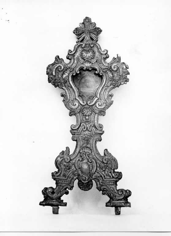 reliquiario - a ostensorio - manifattura laziale (sec. XVIII)