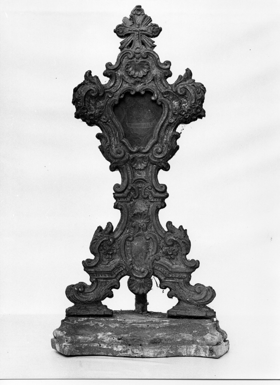reliquiario - a ostensorio, serie - manifattura laziale (sec. XVIII)