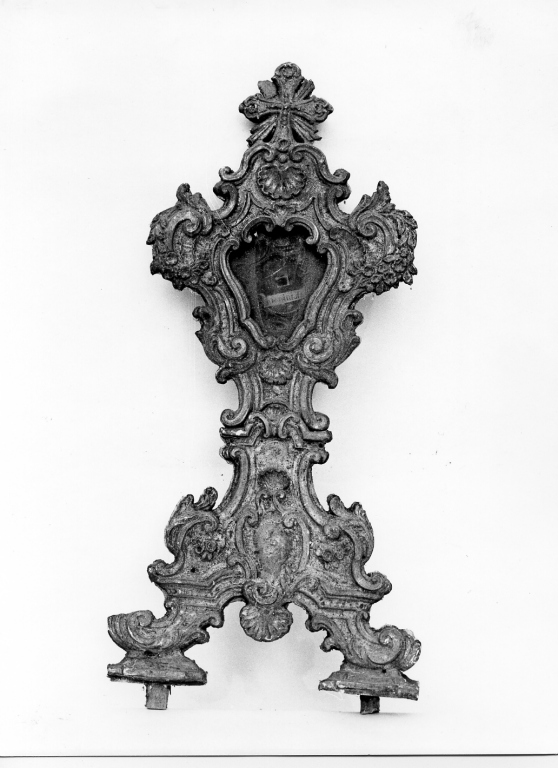 reliquiario - a ostensorio, serie - manifattura laziale (sec. XVIII)