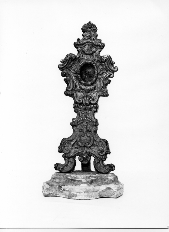 reliquiario - a ostensorio, serie - manifattura laziale (sec. XVIII)