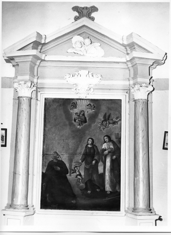 altare - a edicola, serie - ambito laziale (sec. XVIII)