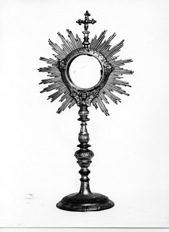 ostensorio - a raggiera - manifattura laziale (sec. XIX)