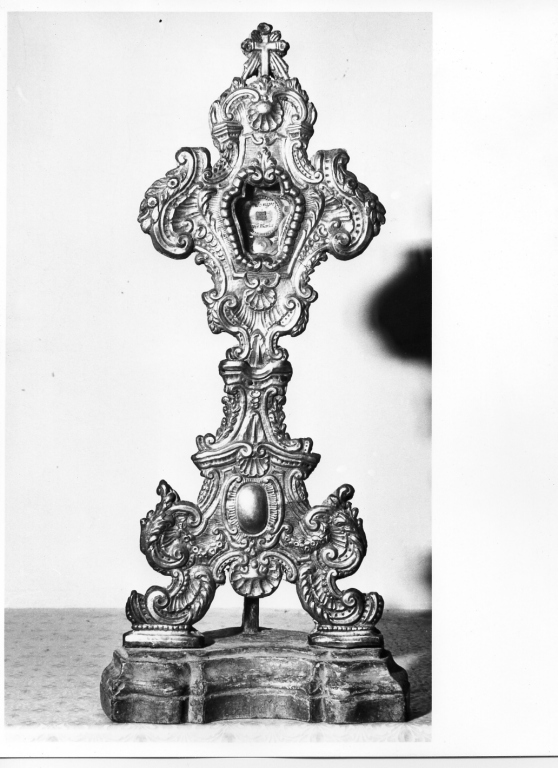 reliquiario - a ostensorio, serie - manifattura laziale (sec. XVIII)