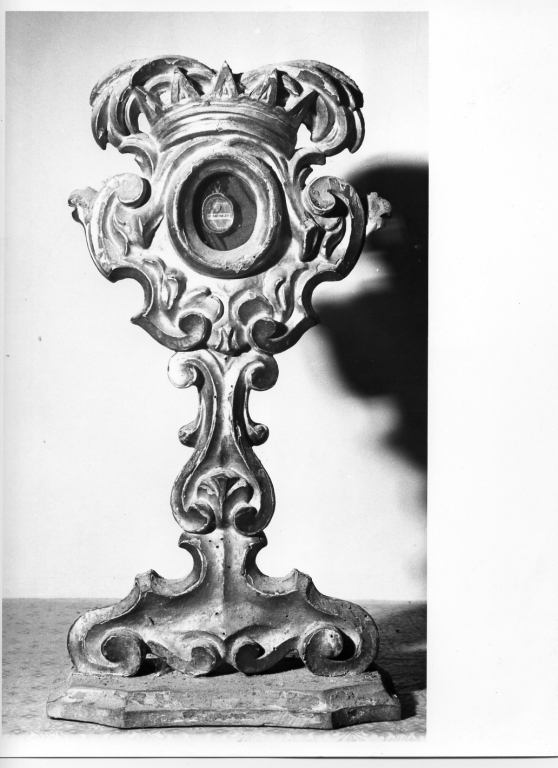 reliquiario - a ostensorio, serie - manifattura laziale (sec. XVIII)