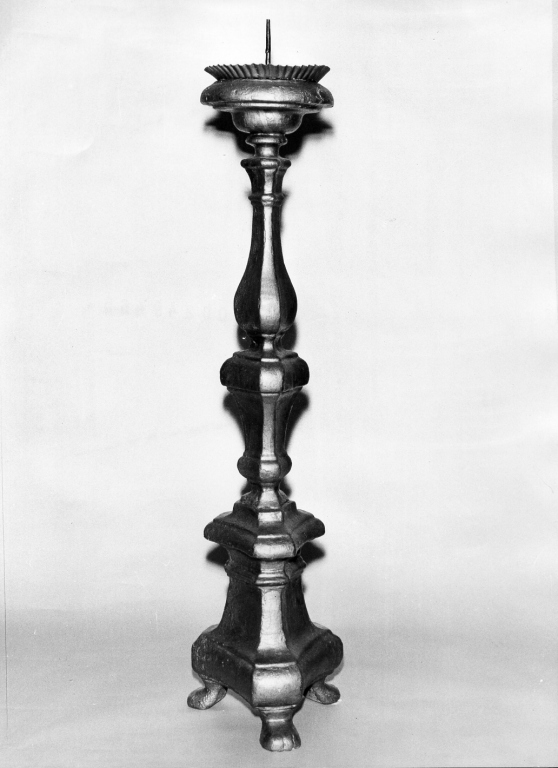 candeliere d'altare, serie - ambito laziale (sec. XIX)