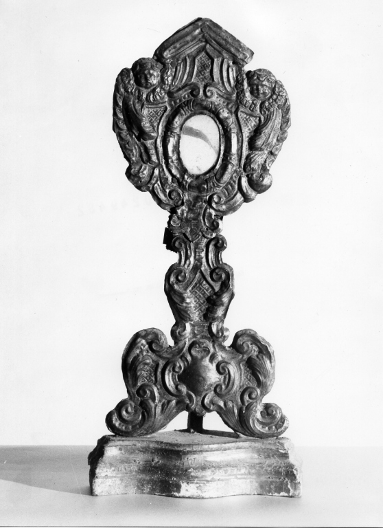 reliquiario - a ostensorio - ambito laziale (sec. XVIII)