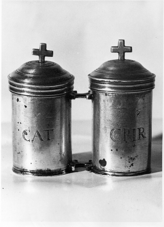 vasetti per oli santi - ambito laziale (sec. XVIII)