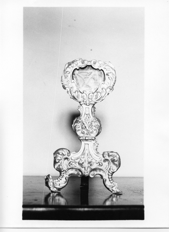 reliquiario - a ostensorio - manifattura laziale (sec. XVIII)