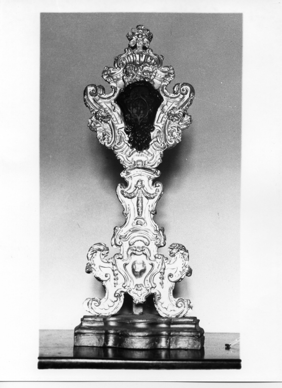 reliquiario - a ostensorio - manifattura laziale (sec. XVIII)