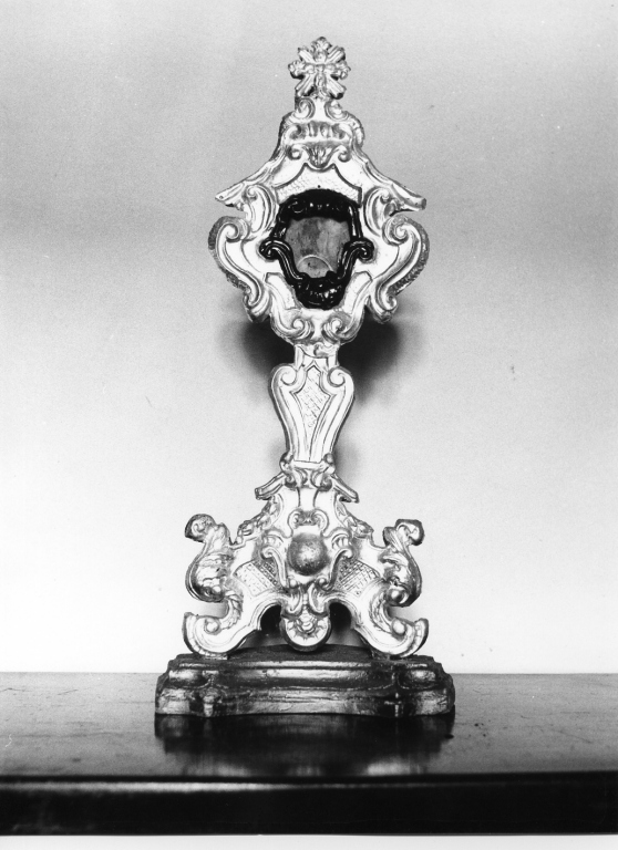 reliquiario - a ostensorio - manifattura laziale (sec. XVIII)