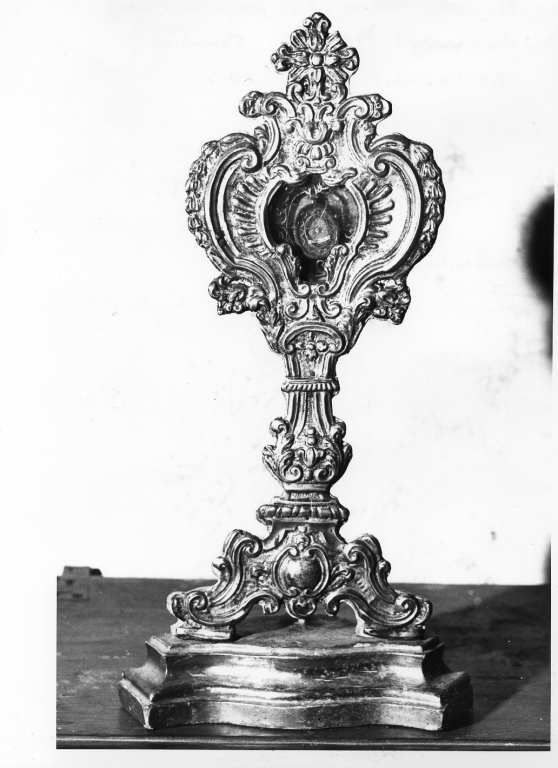 reliquiario - a ostensorio - manifattura laziale (metà sec. XVIII)