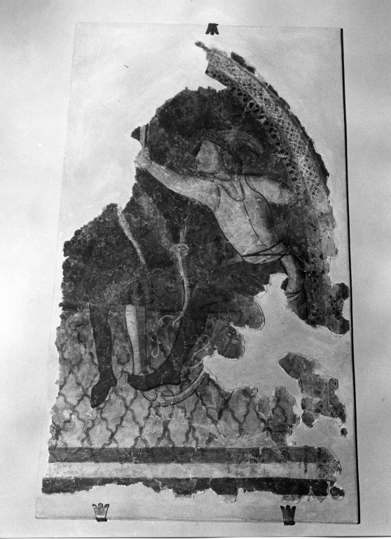 martirio di San Sebastiano (dipinto, frammento) - ambito romano (prima metà sec. XV)