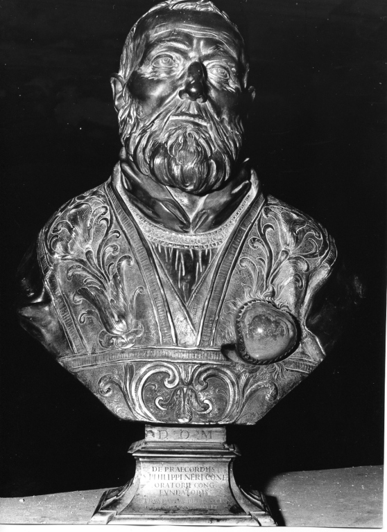 San Filippo Neri (reliquiario - a busto) - ambito laziale (sec. XVII)