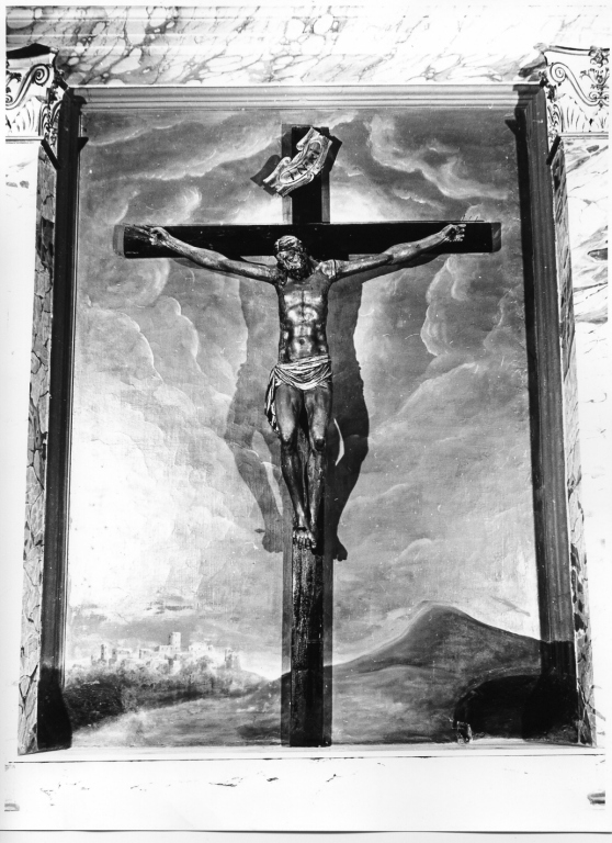 Cristo crocifisso (scultura) - ambito laziale (fine/inizio secc. XVI/ XVII)