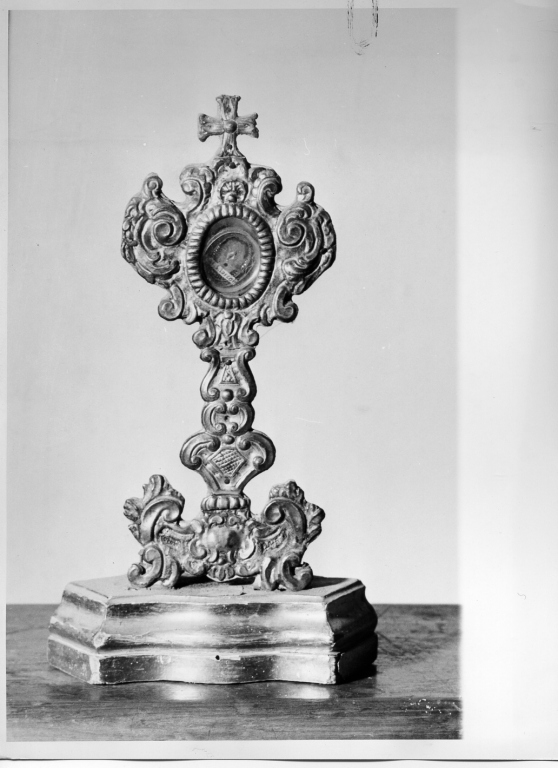 reliquiario - a ostensorio - ambito romano (sec. XVIII)