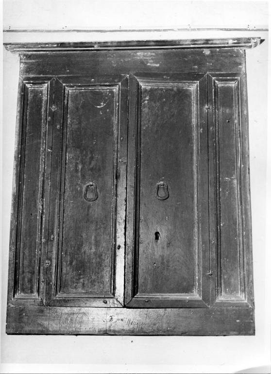 armadietto a muro - ambito laziale (sec. XVII)