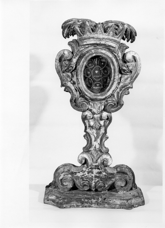 reliquiario - a ostensorio - ambito romano (fine/inizio secc. XVIII/ XIX)