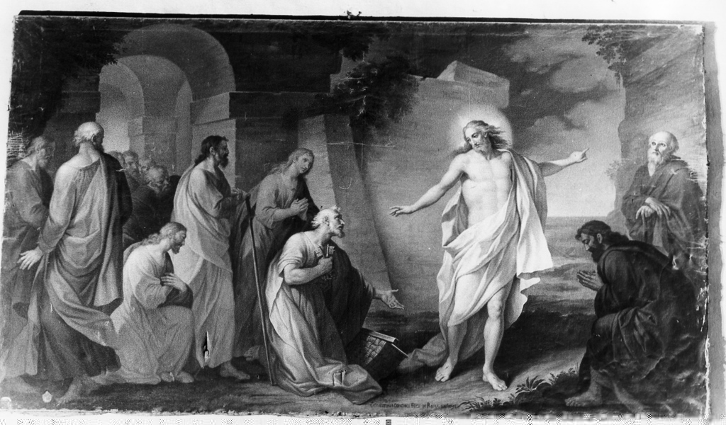 apparizione di Cristo risorto agli apostoli (dipinto) di Concioli Antonio (sec. XVIII)