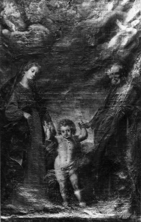 Sacra Famiglia (dipinto) di Manenti Vincenzo (sec. XVII)