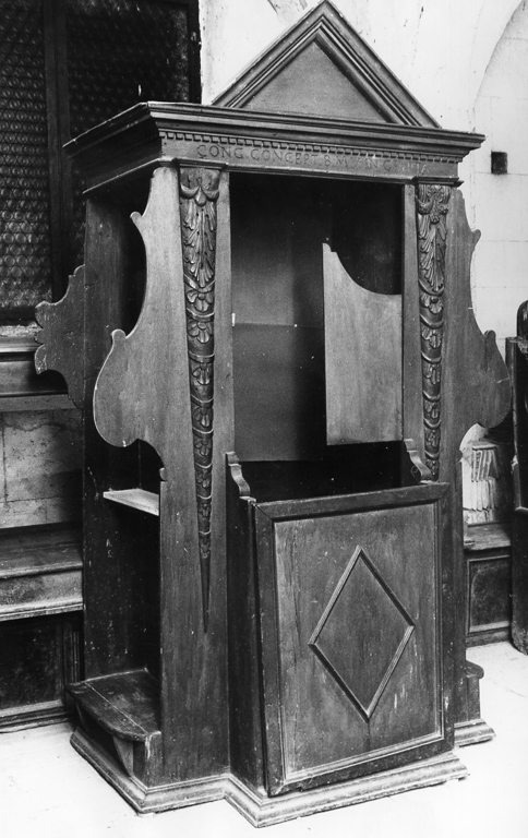 confessionale - ambito laziale (sec. XVIII)