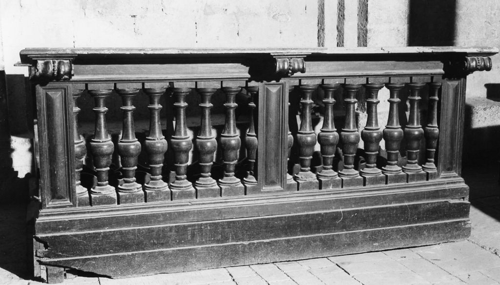 inginocchiatoio da comunione - ambito laziale (sec. XVII)