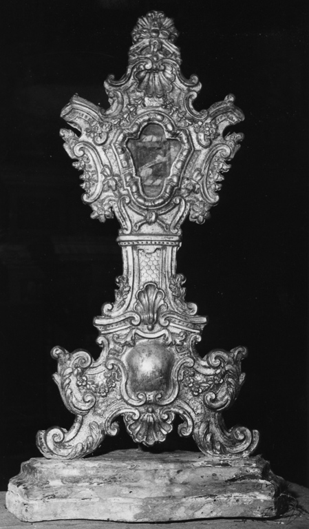 reliquiario - a ostensorio - ambito laziale (sec. XVIII)