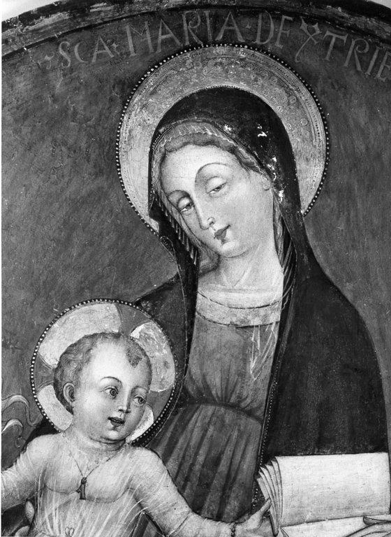 Madonna con Bambino e Santi Giovanni Battista e Evangelista (dipinto) di Giovanni da Gaeta (terzo quarto sec. XV)