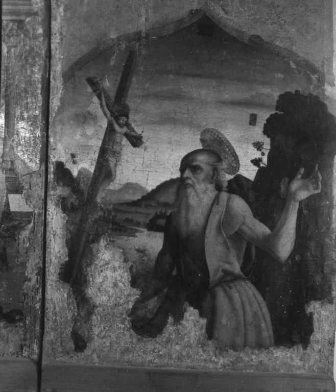 San Girolamo penitente nel deserto (dipinto) di Quartoraro Riccardo (fine sec. XV)