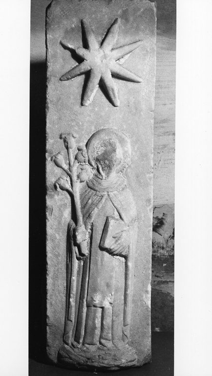 figura di santo (rilievo) - ambito laziale (inizio sec. XVII)