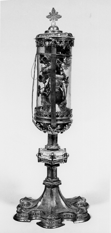 fiala di pellegrinaggio - ambito napoletano (seconda metà sec. XIX)