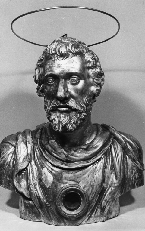 reliquiario - a busto - ambito laziale (fine sec. XVIII)