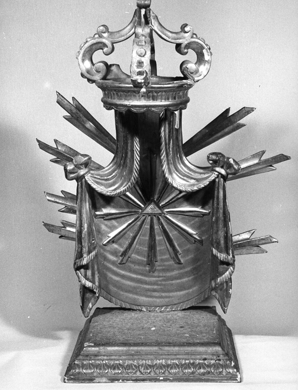 tronetto per esposizione eucaristica - ambito laziale (primo quarto sec. XIX)