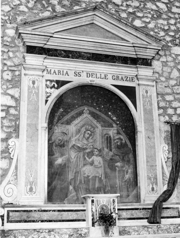 Madonna con Bambino e Santi (dipinto) - ambito laziale (fine/inizio secc. XIV/ XV)