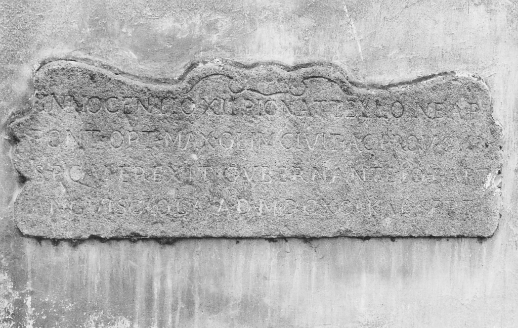 lapide - ambito viterbese (sec. XVII)