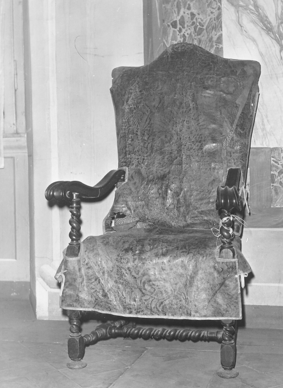 sedia - ambito laziale (sec. XVII)